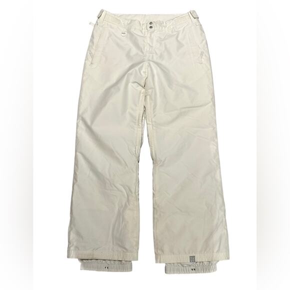 Roxy Pants - Roxy Women’s XL 38 x 32 White Ski Pants Vented Thighs AdjustableWaist